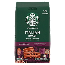 Starbucks Italian Roast Dark Ground Coffee, 18 oz
