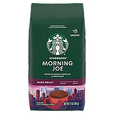 Starbucks Morning Joe Dark Ground Coffee, 12 Ounce
