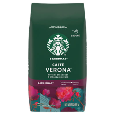 Starbucks Caffè Verona Dark Roast Ground Coffee, 12 oz