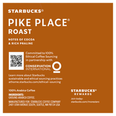 Starbucks pike place roast k cup sale