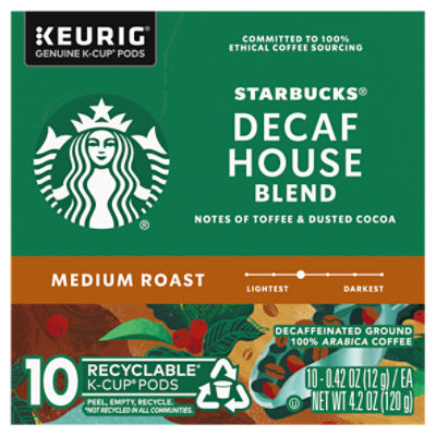 Starbucks House Blend, Medium Roast Keurig K-Cup Coffee Pods, 22 Count 
