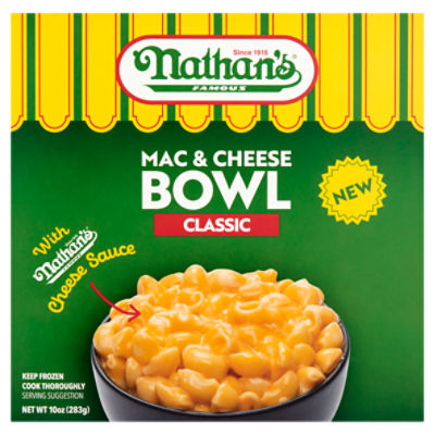 Nathan's Famous Classic Mac & Cheese Bowl, 10 oz