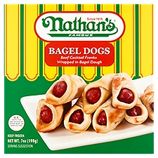 Nathan's Famous Bagel Dogs, 7 oz, 7 Ounce