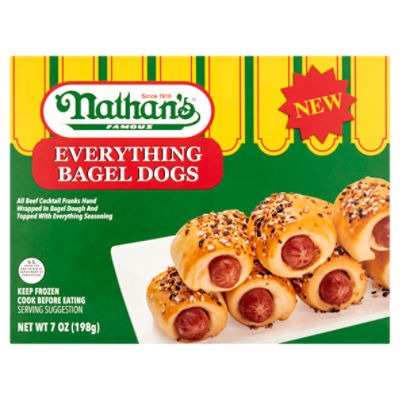 Nathan's Famous Everything Bagel Dogs, 7 oz