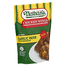 Nathan's Famous Garlic Herb with Parmesan Chicken Wings, 18 oz