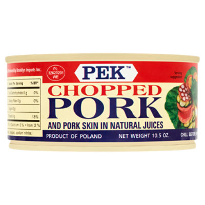 Pek Chopped Pork and Pork Skin in Natural Juices, 10.5 oz