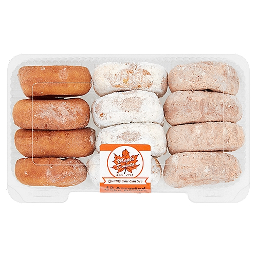 Maple Donuts Assorted Donuts, 12 count, 21 oz