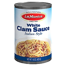LaMonica Italian Style, White Clam Sauce, 15 Ounce