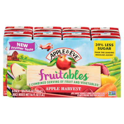 Apple & Eve Fruitables Apple Harvest Juice, 6.75 fl oz, 8 count, 54 Fluid ounce