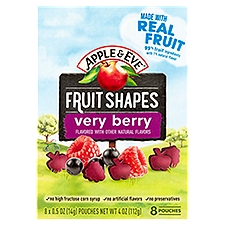 Apple & Eve Very Berry Fruit Shapes, 0.5 oz, 8 count