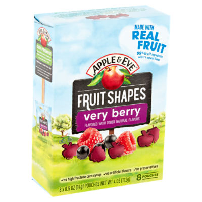 Apple & Eve Very Berry Fruit Shapes, 0.5 oz, 8 count