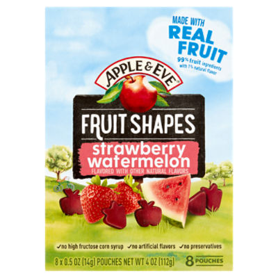 Apple & Eve Strawberry Watermelon Fruit Shapes, 0.5 oz, 8 count
