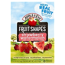 Apple & Eve Strawberry Watermelon Fruit Shapes, 0.5 oz, 8 count, 0.5 Ounce