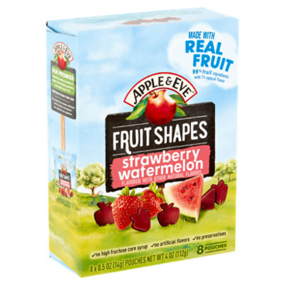 Apple & Eve Strawberry Watermelon Fruit Shapes, 0.5 oz, 8 count
