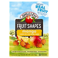 Apple & Eve Mango Fruit Shapes, 0.5 oz, 8 count, 4 Ounce