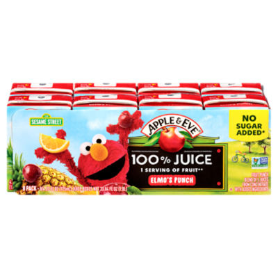 Apple & Eve Elmo's Punch 100% Juice, 4.23 fl oz, 8 count