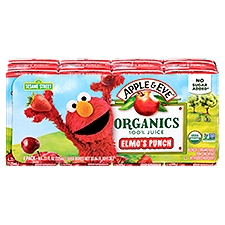 Apple & Eve Organics Elmo's Punch 100% Juice, 4.23 fl oz, 8 count