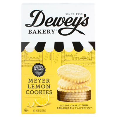 Dewey's Bakery Meyer Lemon Cookies, 9 oz