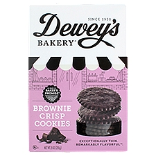 Dewey's Bakery Moravian Style Brownie Crisp, Cookie Thins, 9 Ounce