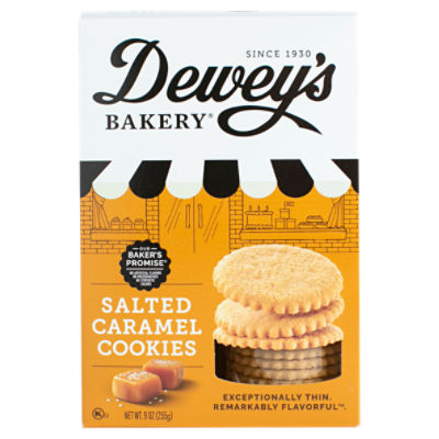 Dewey's Bakery Salted Caramel Cookies, 9 oz