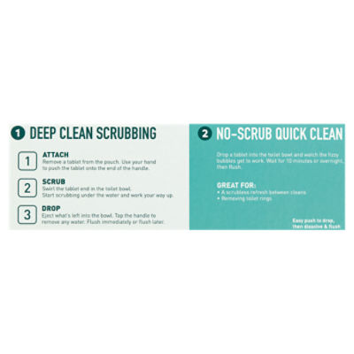 Scrub & Flush with the Dissolving Toilet Scrubbing System 