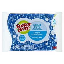 Scotch-Brite® Scrub Dots Non-Scratch Scrub Sponge, 6/Pack, 6 Each