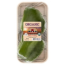 Alderman Farms Organic Green Peppers, 2 count, 8 oz, 2 Each