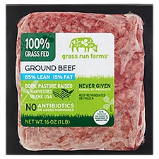 Grass Run Farms 85% Lean 15% Fat Ground Beef, 16 oz, 16 Ounce