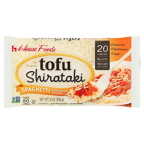 House Foods The Original Tofu Shirataki Noodles, 8 oz
Spaghetti Shaped Noodle Substitute