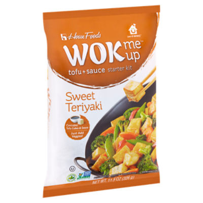 House Foods Wok Me Up Sweet Teriyaki Tofu + Sauce Starter Kit, 11.5 oz