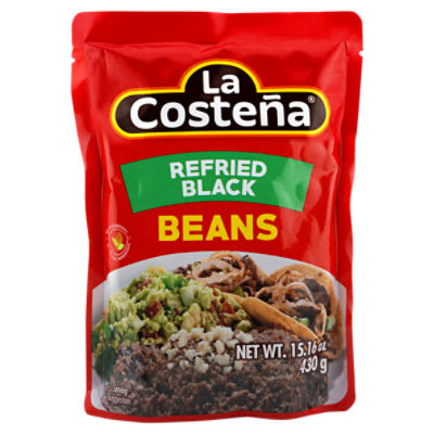 La Costeña Refried Black Beans, 15.16 oz
