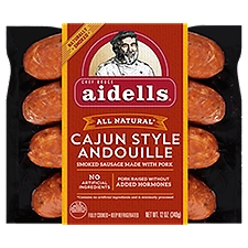 Aidells Smoked Pork Sausage, Cajun Style Andouille, 12 Ounce