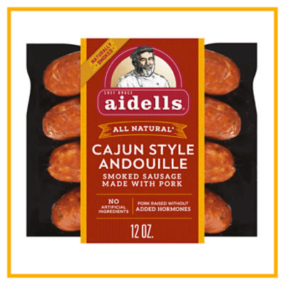 Aidells® Smoked Pork Sausage, Cajun Style Andouille, 12 oz. (4 Fully Cooked Links), 12 Ounce