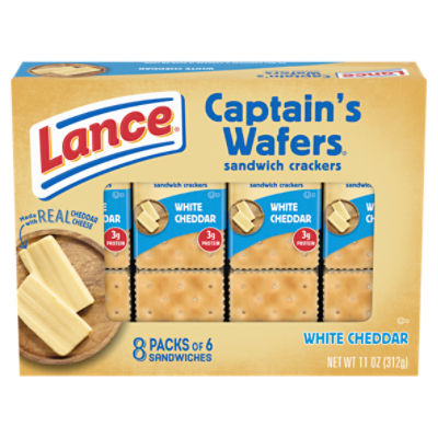 Lance Captain's Wafers White Cheddar Sandwich Crackers, 11 oz
