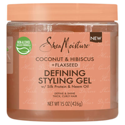 SheaMoisture Defining Styling Gel Coconut & Hibiscus 15 ounce