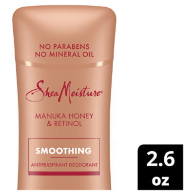 Shea Moisture Manuka Honey & Retinol Smoothing Antiperspirant Deodorant, 2.6 oz