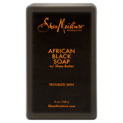 Shea Moisture African Black Soap w/ Shea Butter, 8 oz