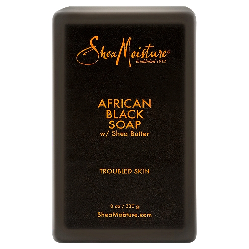 Shea Moisture African Black Soap w/ Shea Butter, 8 oz
