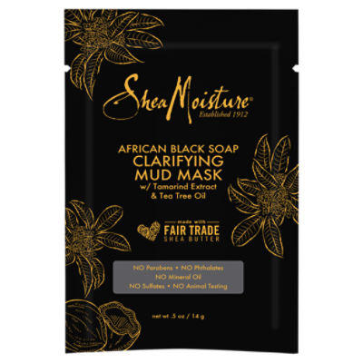 SheaMoisture Mud Mask Packette African Black Soap 0.5 oz