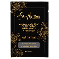 SheaMoisture Mud Mask Packette African Black, Soap, 0.5 Fluid ounce