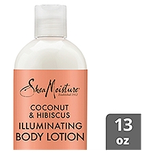 Shea Moisture Coconut & Hibiscus Illuminating, Body Lotion, 13 Fluid ounce
