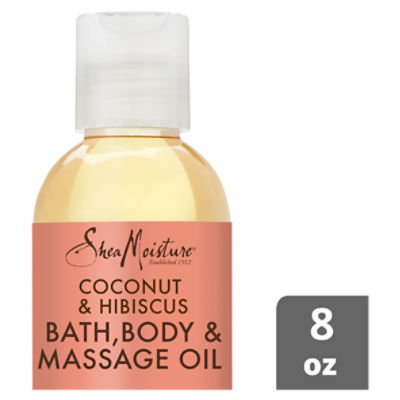 SheaMoisture Body Oil, Bath, and Massage Coconut Oil and Hibiscus 8 oz