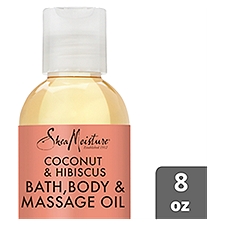 SheaMoisture Body Oil, Bath, and Massage Coconut Oil and Hibiscus 8 oz