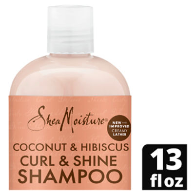 SheaMoisture Curl and Shine Coconut Shampoo Coconut and Hibiscus 13 oz