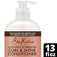 SheaMoisture Curl & Shine Conditioner Coconut & Hibiscus, 13 oz