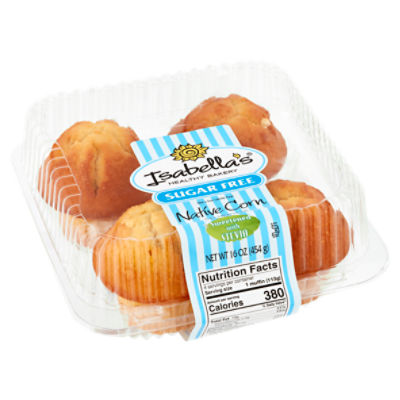 Isabella's Healthy Bakery Sugar Free Native Corn Muffins, 4 count, 16 oz