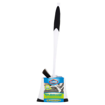 Clorox Toilet Bowl Brush with Hideaway Caddy