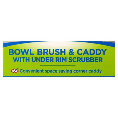 Clorox Toilet Bowl Brush, with Under Rim Scrubber