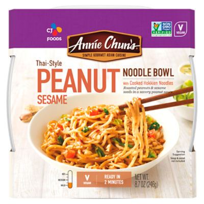Annie Chun's Thai-Style Peanut Sesame Noodle Bowl, 8.7 oz, 9.1 Ounce