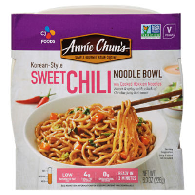 Annie Chun's Korean-Style Sweet Chili Noodle Bowl, 8.0 oz, 8.4 Ounce